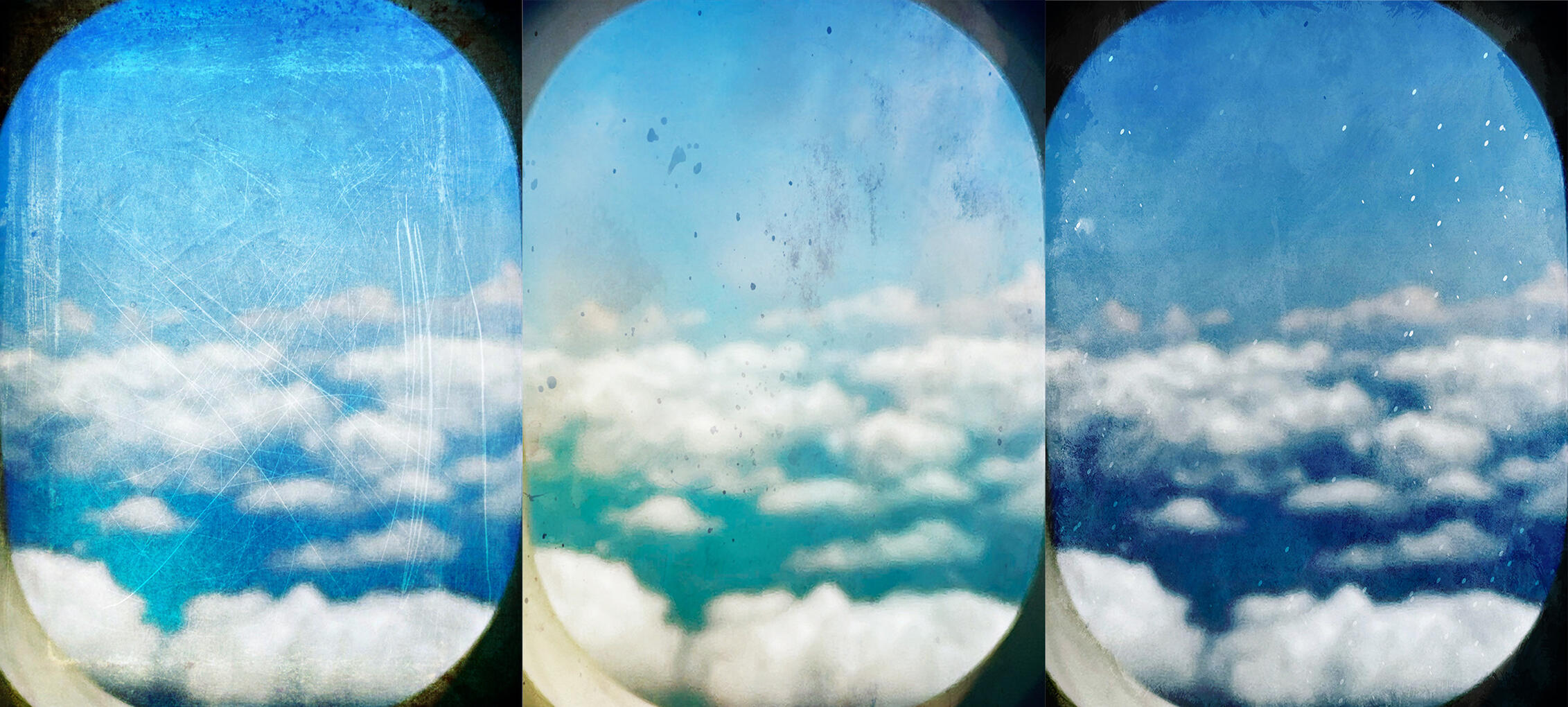 Clouds on High. Digitally manipulated photo