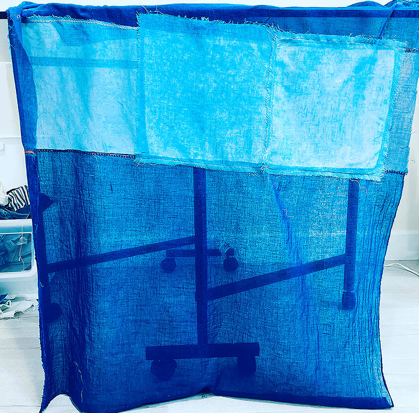 Indigo-dyed fabrics