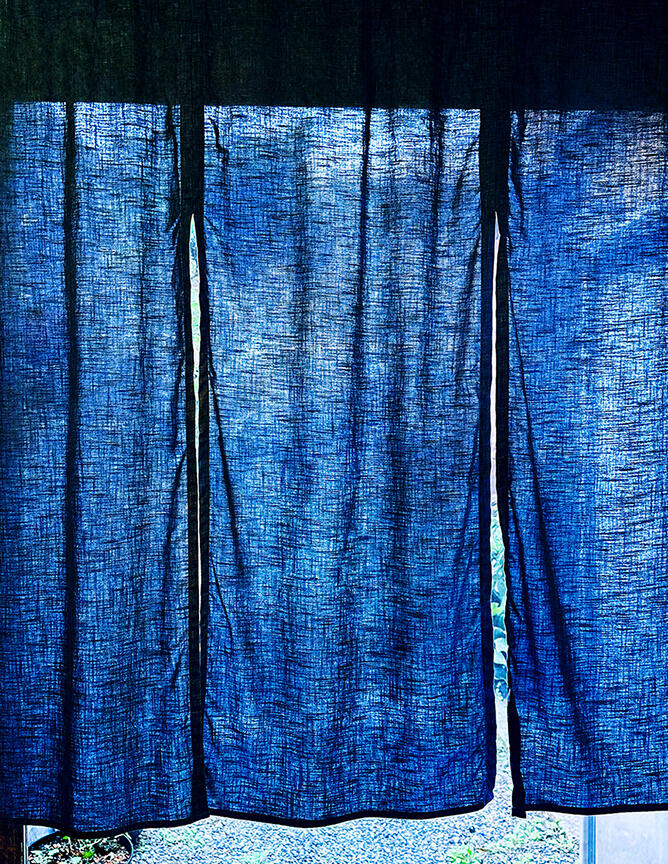 Photograph of blue Loren, Japan