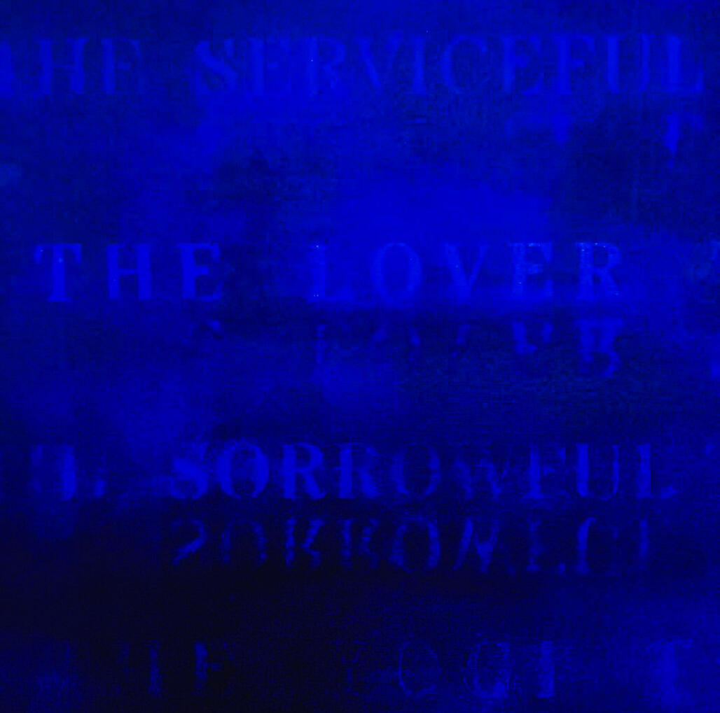 The Lover. Paint on Wood, 4" x 4"